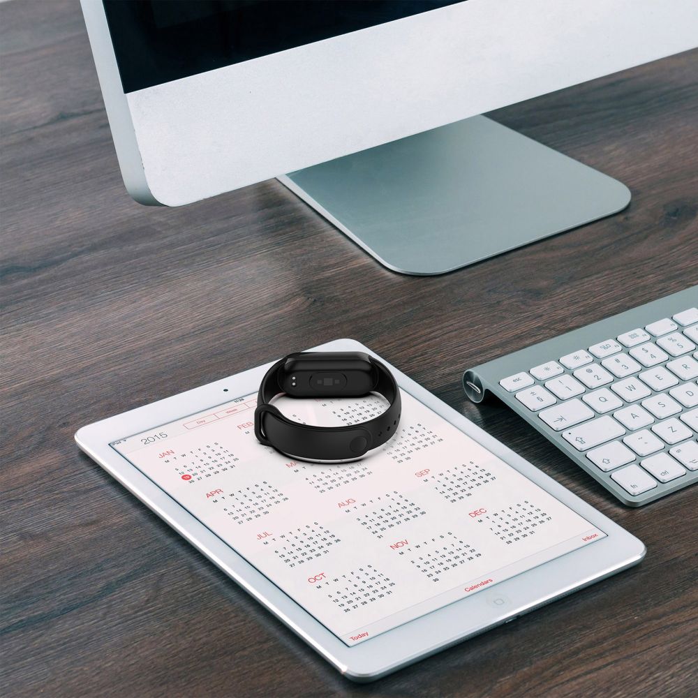 BRACCIALE IN SILICONE PER XIAOMI MI BAND 8 / 9 / NFC HEYBAND ICON OLIVA