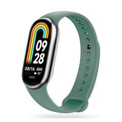 BRACCIALE IN SILICONE PER XIAOMI MI BAND 8 / 9 / NFC HEYBAND ICON OLIVA