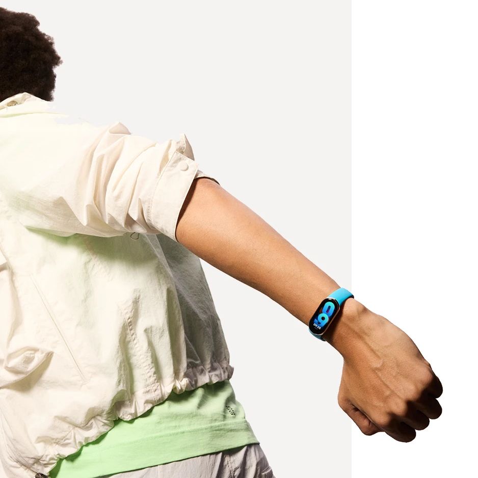 BRACCIALE IN SILICONE PER XIAOMI MI BAND 8 / 9 / NFC HEYBAND ICON VIOLA