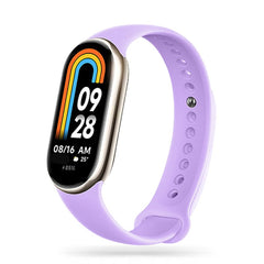 BRACCIALE IN SILICONE PER XIAOMI MI BAND 8 / 9 / NFC HEYBAND ICON VIOLA