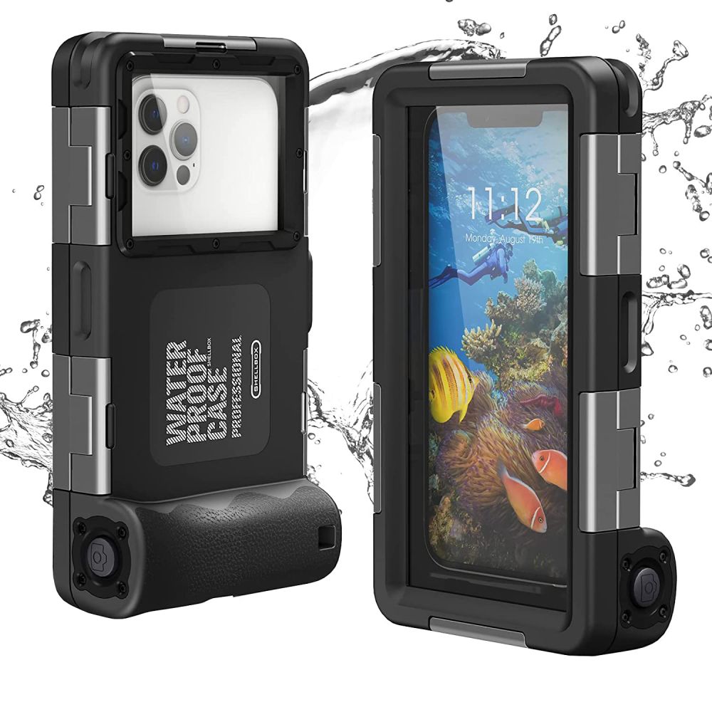 CUSTODIA IMPERMEABILE TECH-PROTECT IPX8 UNIVERSALE PER IMMERSIONE NERA