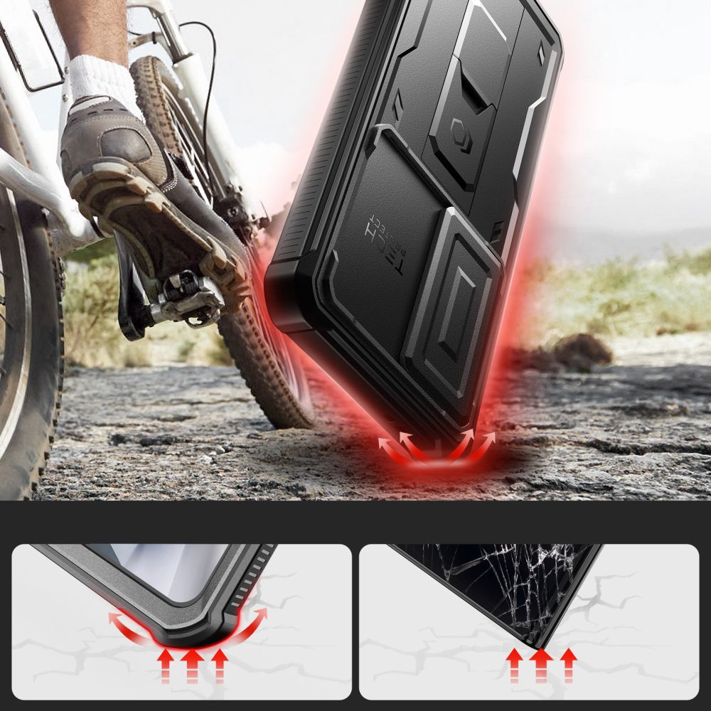 COPERTURA TECH-PROTECT KEVLAR CAM+ GALAXY S24 ULTRA NERA