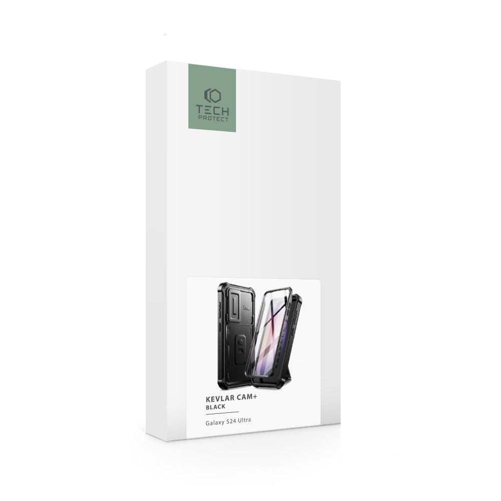 COPERTURA TECH-PROTECT KEVLAR CAM+ GALAXY S24 ULTRA NERA