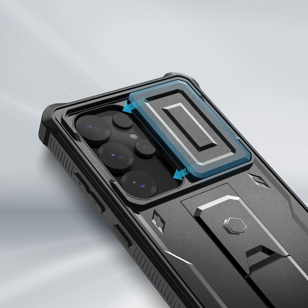 COPERTURA TECH-PROTECT KEVLAR CAM+ GALAXY S25 ULTRA NERA