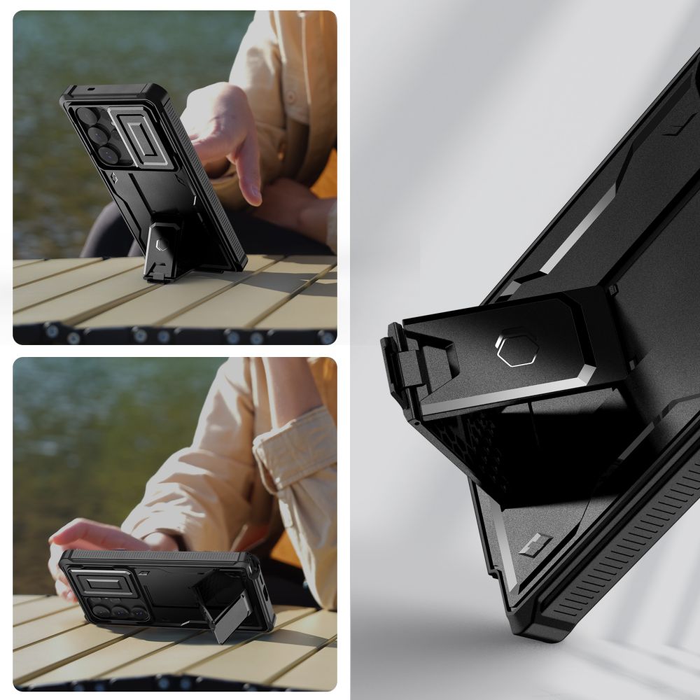 COPERTURA TECH-PROTECT KEVLAR CAM+ GALAXY S25 ULTRA NERA