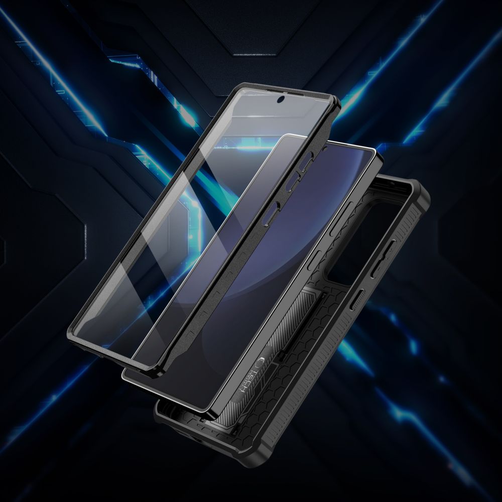 COPERTURA TECH-PROTECT KEVLAR CAM+ GALAXY S25 ULTRA NERA