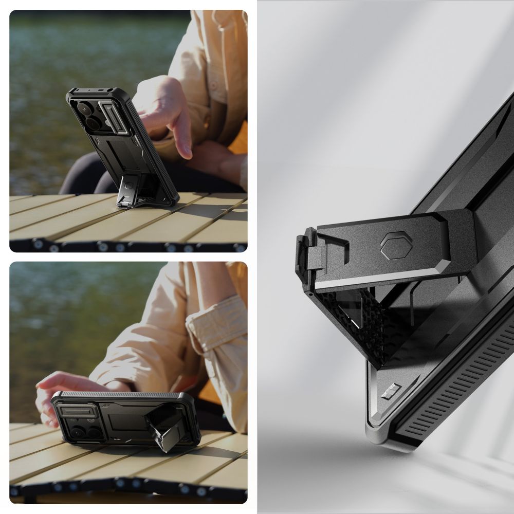 COPERTURA TECH-PROTECT KEVLAR CAM+ XIAOMI REDMI NOTE 13 PRO 5G / POCO X6 5G NERA