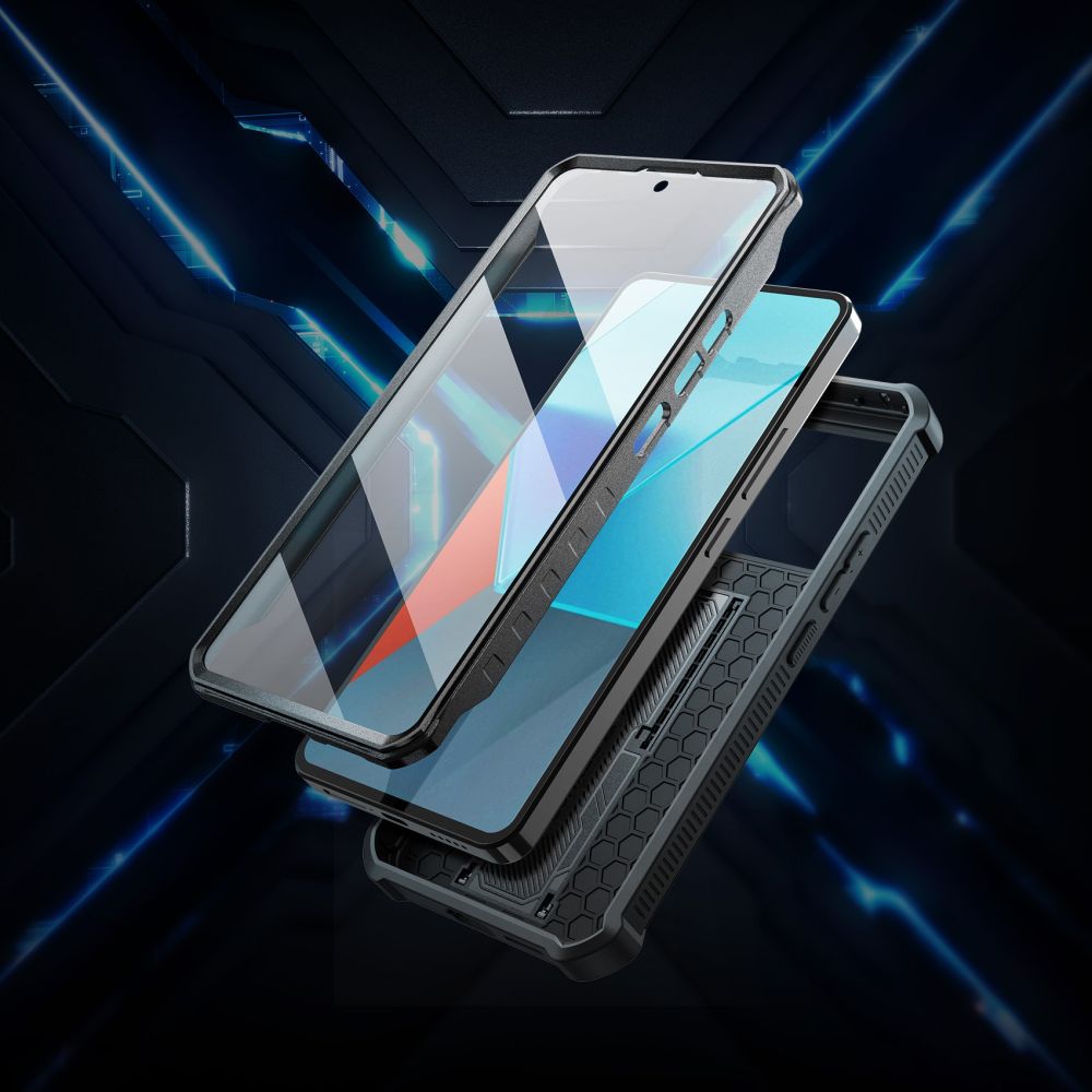 COPERTURA TECH-PROTECT KEVLAR CAM+ XIAOMI REDMI NOTE 13 PRO 5G / POCO X6 5G NERA