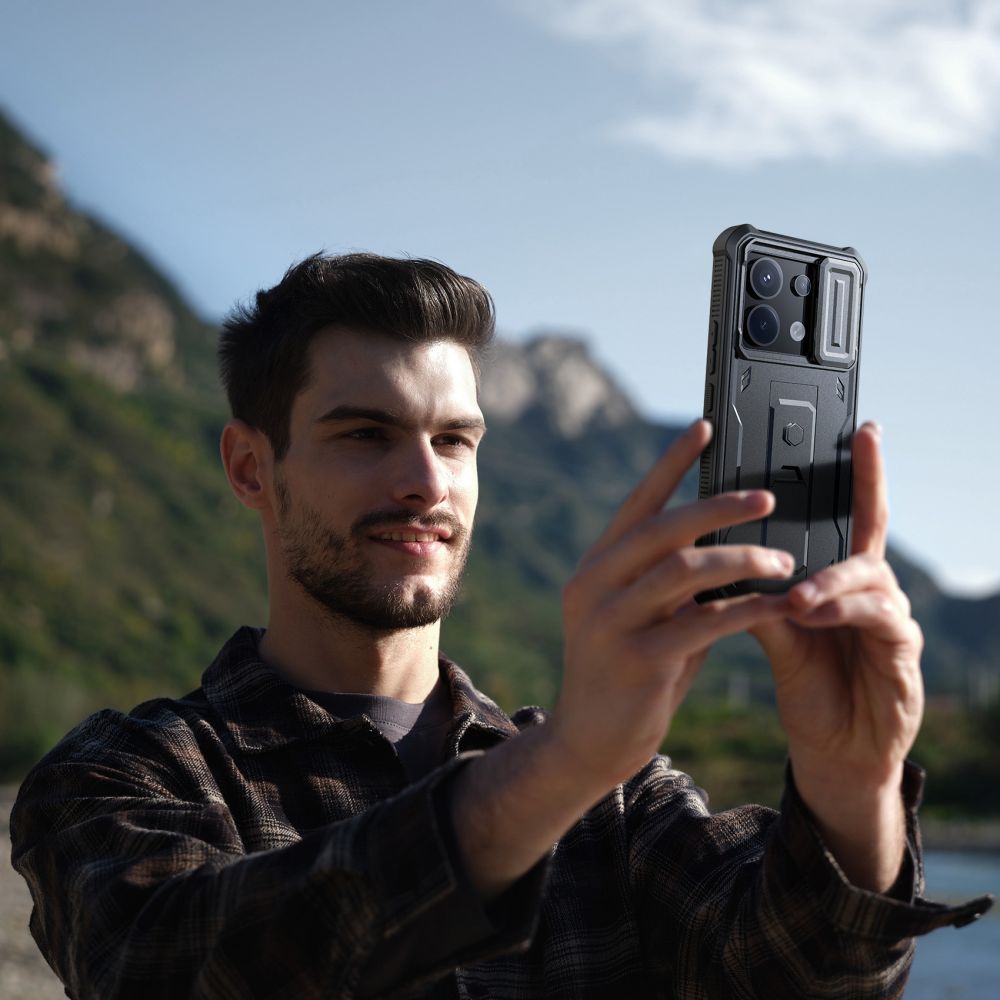 COPERTURA TECH-PROTECT KEVLAR CAM+ XIAOMI REDMI NOTE 13 PRO 5G / POCO X6 5G NERA