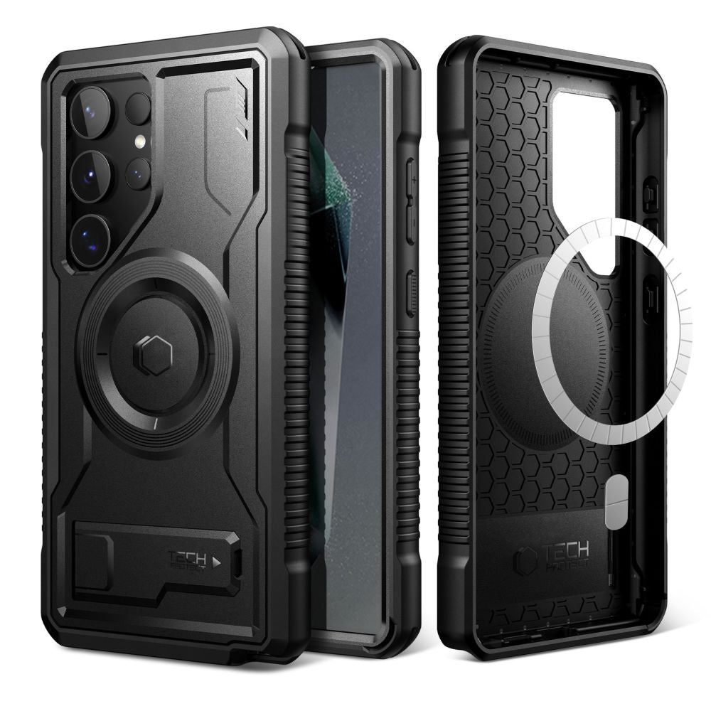 COPERTURA TECH-PROTECT KEVLAR MAGSAFE+ GALAXY S24 ULTRA NERA