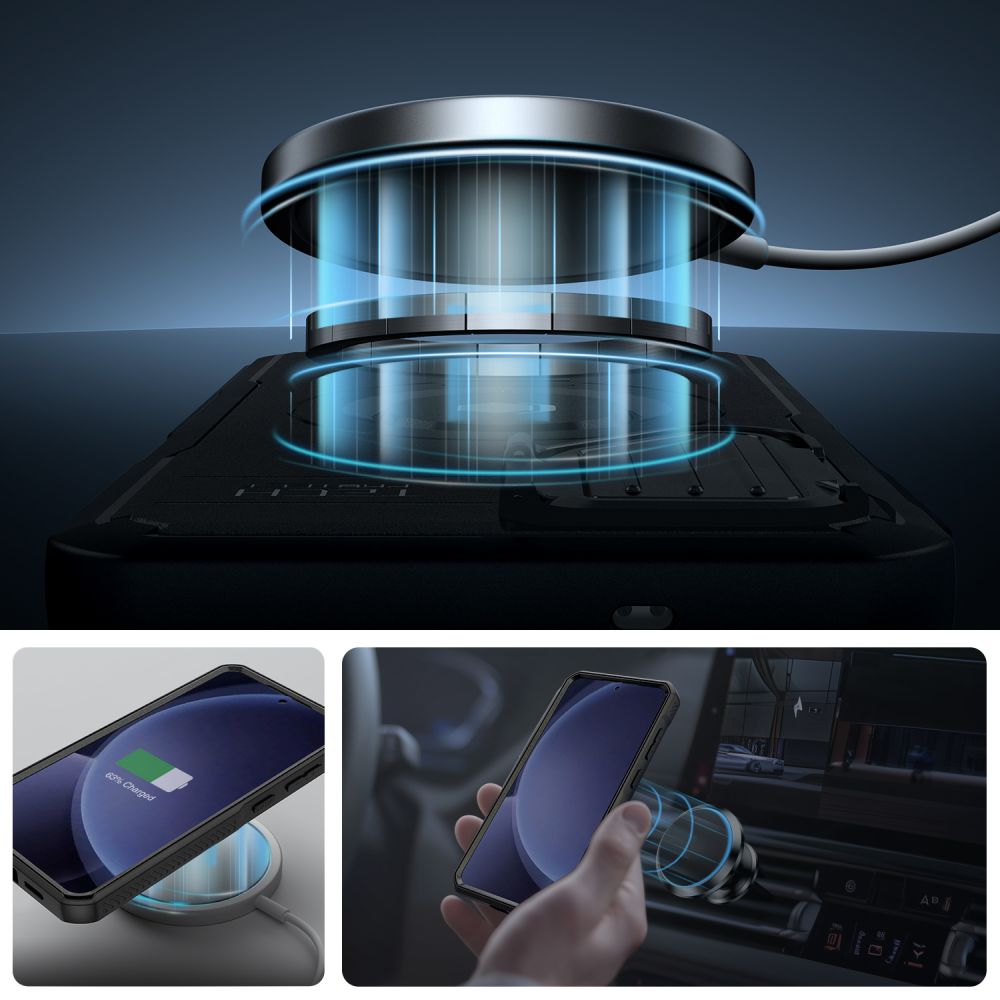 COPERTURA TECH-PROTECT KEVLAR MAGSAFE+ GALAXY S25+ PLUS NERA