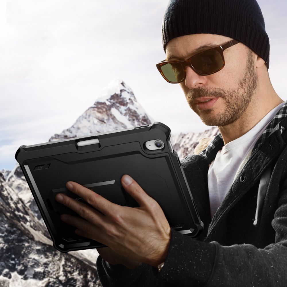 COPERTURA / INVOLUCRO PER IPAD 10.9” 10 / 2022 / 11” 11 / 2025 TECH-PROTECT KEVLAR PRO NERO