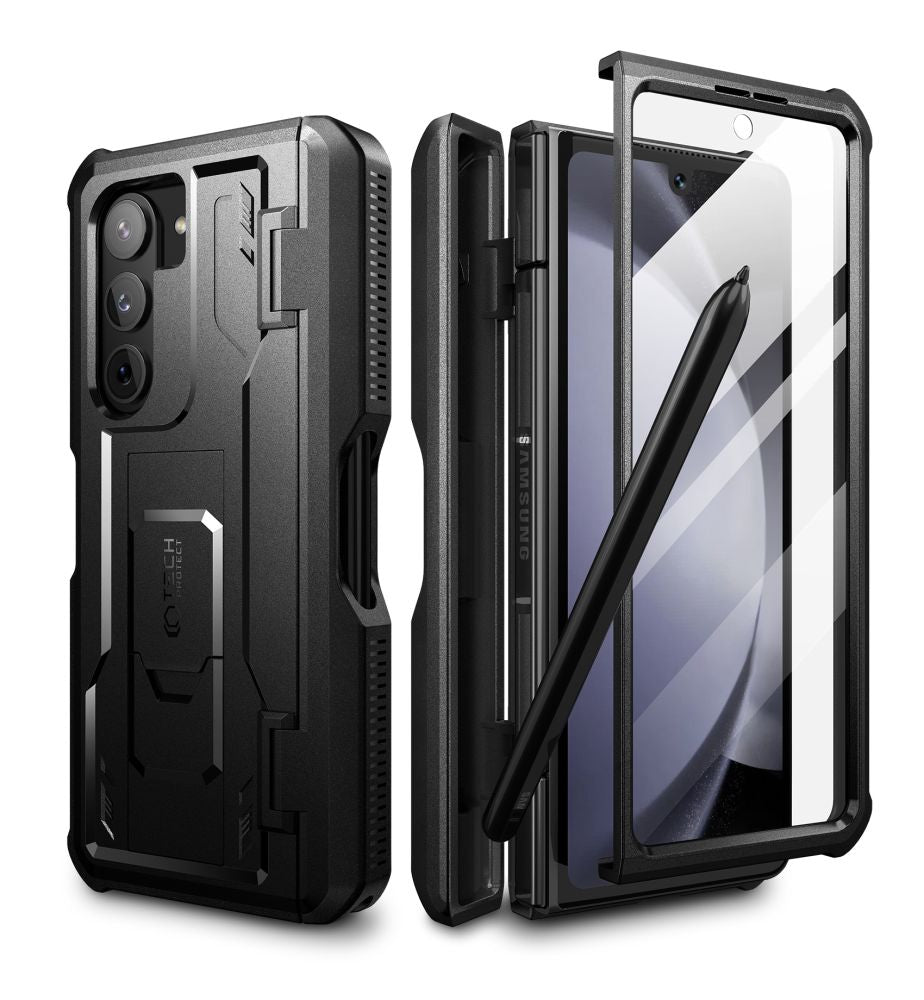 COPERTURA TECH-PROTECT KEVLAR PRO PEN GALAXY Z FOLD 5 NERA