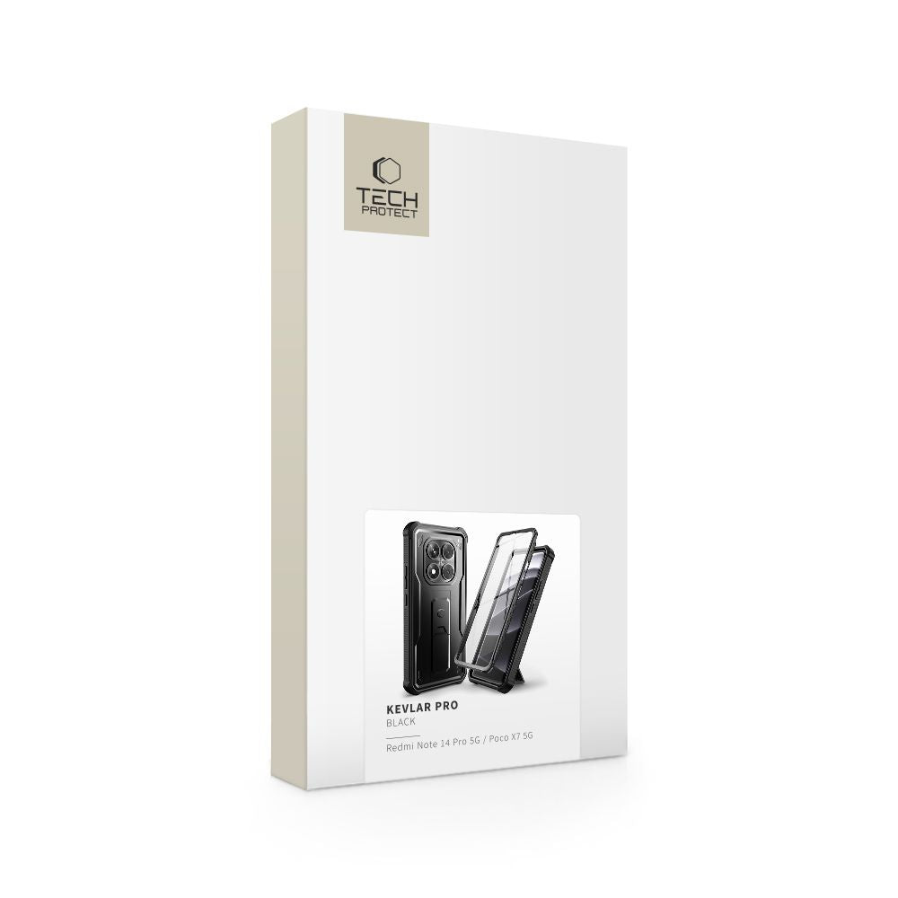COPERTURA TECH-PROTECT KEVLAR PRO XIAOMI REDMI NOTE 14 PRO 5G / POCO X7 5G NERA