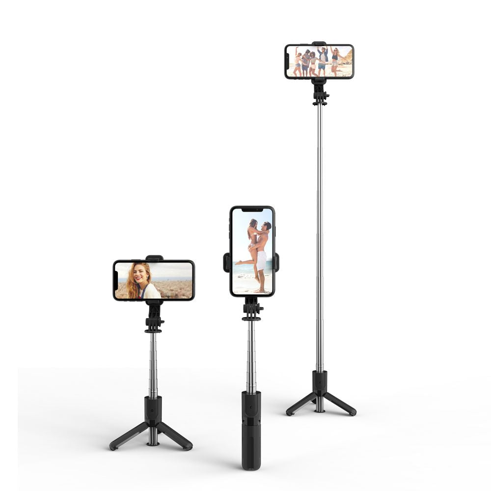 SELFIE STICK TECH-PROTECT L02S TREPPIEDE SELFIE WIRELESS NERO