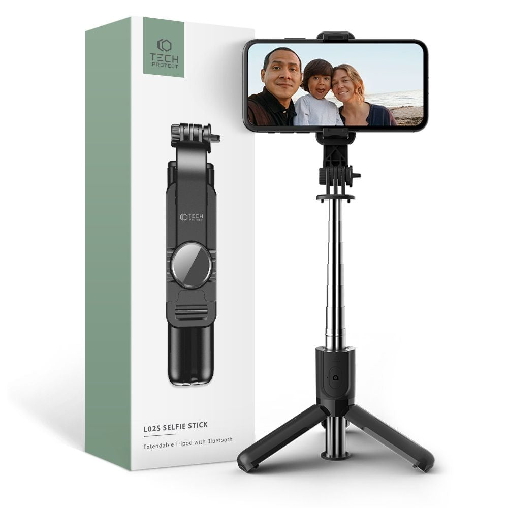 SELFIE STICK TECH-PROTECT L02S TREPPIEDE SELFIE WIRELESS NERO