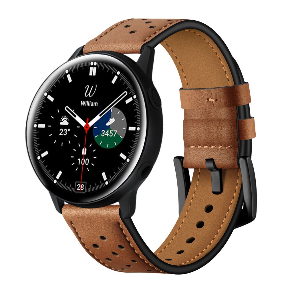CINTURINO HEYBAND IN PELLE PER SAMSUNG GALAXY WATCH 4 / 5 / 5 PRO / 6 / 7 / FE MARRONE
