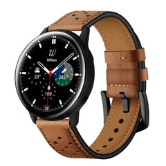 CINTURINO HEYBAND IN PELLE PER SAMSUNG GALAXY WATCH 4 / 5 / 5 PRO / 6 / 7 / FE MARRONE