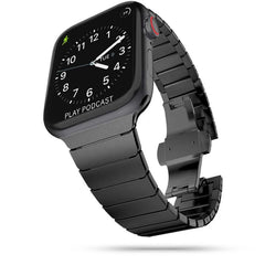 CINTURINO DOOP LINKBAND APPLE WATCH 4 / 5 / 6 / 7 / 8 / 9 / SE / ULTRA 1 / 2 (42 / 44 / 45 / 49 MM) NERO