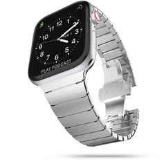 CINTURINO DOOP LINKBAND PER APPLE WATCH 4 / 5 / 6 / 7 / 8 / 9 / SE / ULTRA 1 / 2 (42 / 44 / 45 / 49 MM) ARGENTO