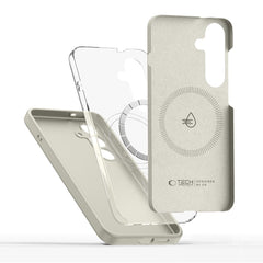 COPERTURA TECH-PROTECT LIQUID SILICONE MAGSAFE GALAXY S25 COSMIC LATTE