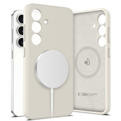 COPERTURA TECH-PROTECT LIQUID SILICONE MAGSAFE GALAXY S25 COSMIC LATTE