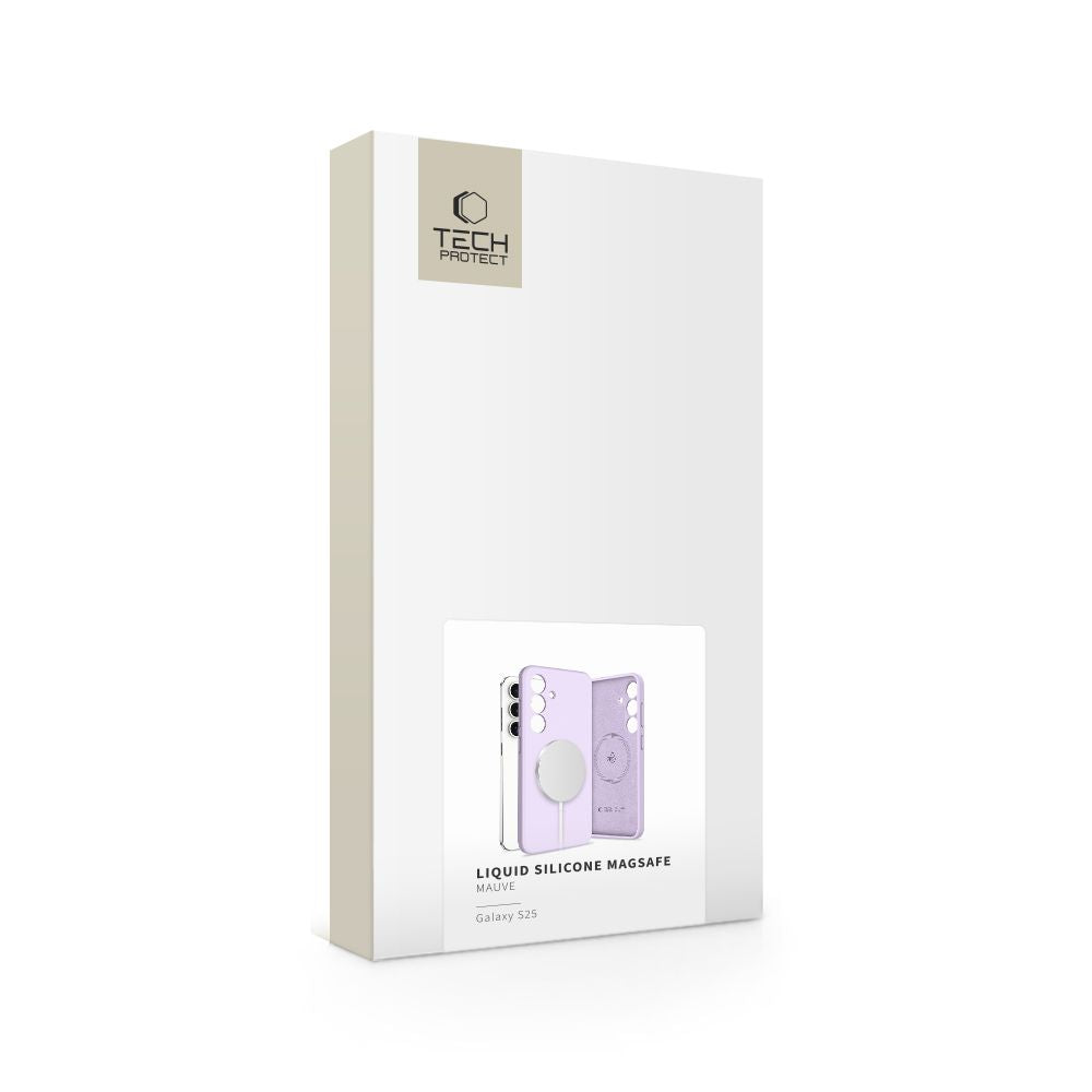 COPERTURA TECH-PROTECT LIQUID SILICONE MAGSAFE GALAXY S25 MAUVE