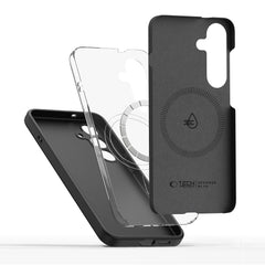 COPERTURA TECH-PROTECT LIQUID SILICONE MAGSAFE GALAXY S25+ PLUS NERA
