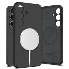 COPERTURA TECH-PROTECT LIQUID SILICONE MAGSAFE GALAXY S25+ PLUS NERA