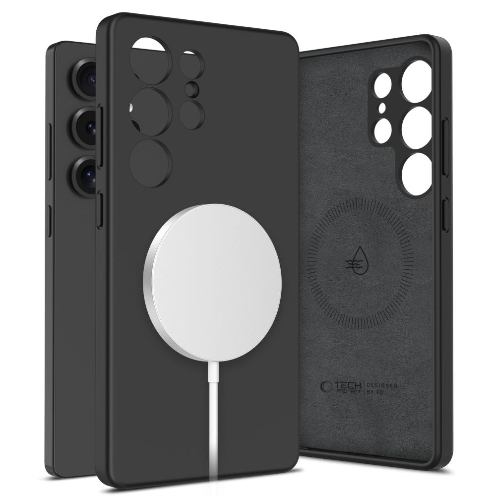 COPERTURA TECH-PROTECT LIQUID SILICONE MAGSAFE GALAXY S25 ULTRA NERA