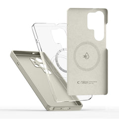 COPERTURA TECH-PROTECT LIQUID SILICONE MAGSAFE GALAXY S25 ULTRA COSMIC LATTE