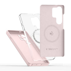 COPERTURA TECH-PROTECT LIQUID SILICONE MAGSAFE GALAXY S25 ULTRA PINK PEARL