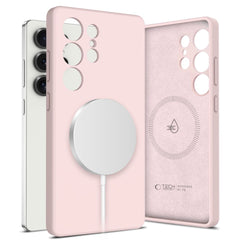 COPERTURA TECH-PROTECT LIQUID SILICONE MAGSAFE GALAXY S25 ULTRA PINK PEARL