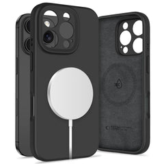 COPERTURA TECH-PROTECT LIQUID SILICONE MAGSAFE IPHONE 16 PRO NERA