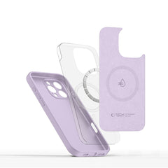 COPERTURA TECH-PROTECT LIQUID SILICONE MAGSAFE IPHONE 16 PRO MAUVE