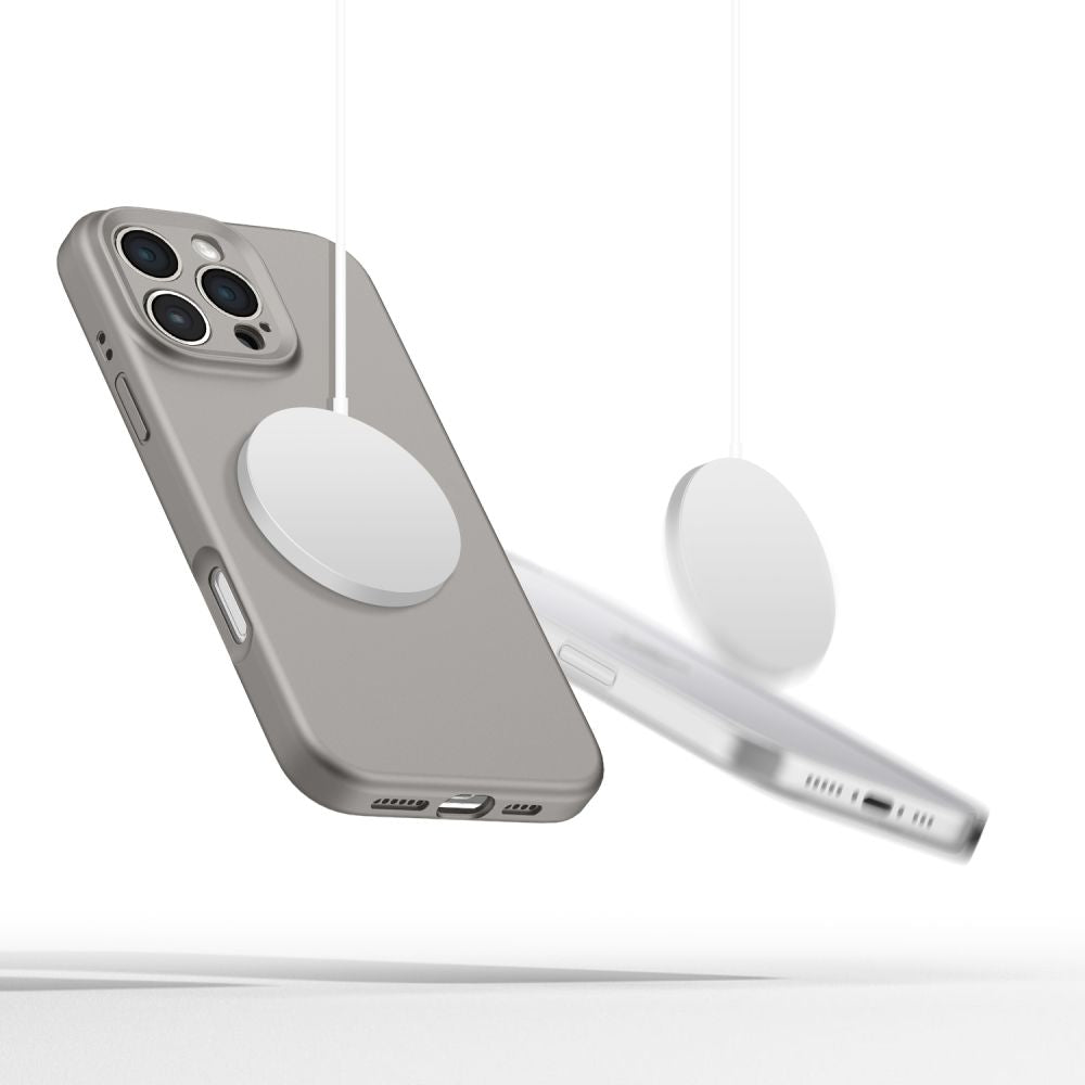 COPERTURA TECH-PROTECT LIQUID SILICONE MAGSAFE IPHONE 16 PRO MAX GRIGIO PIETRA