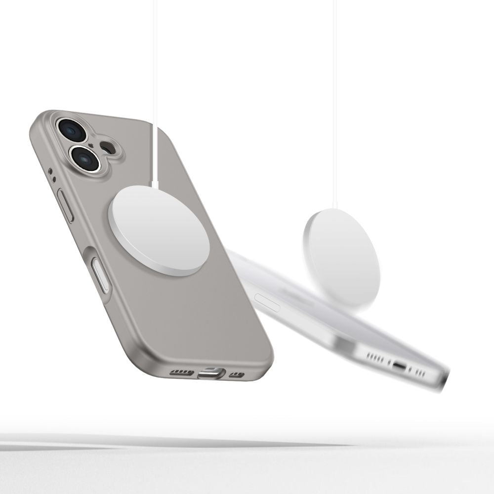 COPERTURA TECH-PROTECT LIQUID SILICONE MAGSAFE IPHONE 16 GRIGIO PIETRA