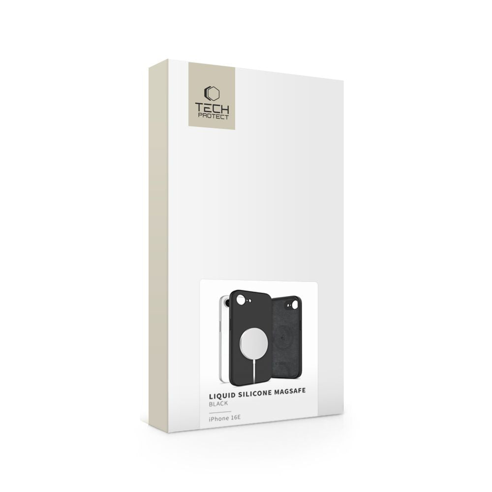 COPERTURA TECH-PROTECT LIQUID SILICONE MAGSAFE IPHONE 16E NERA