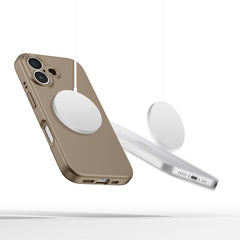 CUSTODIA TECH-PROTECT LIQUID SILICONE MAGSAFE IPHONE 16E MARRONE CIOCCOLATO