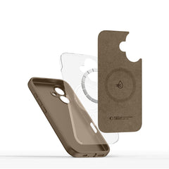 CUSTODIA TECH-PROTECT LIQUID SILICONE MAGSAFE IPHONE 16E MARRONE CIOCCOLATO