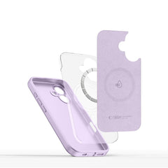 COPERTURA TECH-PROTECT LIQUID SILICONE MAGSAFE IPHONE 16E MAUVE