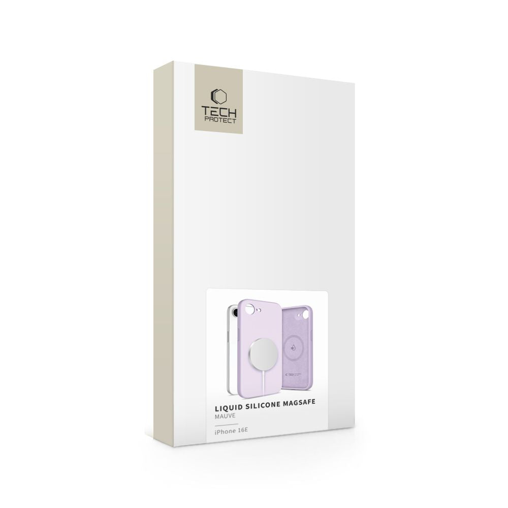 COPERTURA TECH-PROTECT LIQUID SILICONE MAGSAFE IPHONE 16E MAUVE