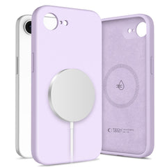 COPERTURA TECH-PROTECT LIQUID SILICONE MAGSAFE IPHONE 16E MAUVE