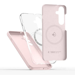 COPERTURA TECH-PROTECT LIQUID SILICONE MAGSAFE IPHONE 16E PINK PEARL