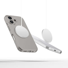 COPERTURA TECH-PROTECT LIQUID SILICONE MAGSAFE IPHONE 16E GRIGIO PIETRA