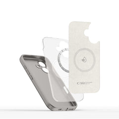 COPERTURA TECH-PROTECT LIQUID SILICONE MAGSAFE IPHONE 16E GRIGIO PIETRA
