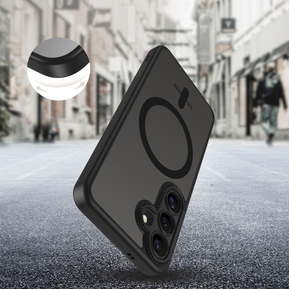 COPERTURA TECH-PROTECT MAGCAM MAGSAFE GALAXY S25 NERO OPACO