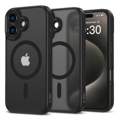 COPERTURA PER IPHONE 16 TECH-PROTECT MAGCAM MAGSAFEMATTE NERA