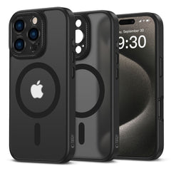 COPERTURA PER IPHONE 16 PRO TECH-PROTECT MAGCAM MAGSAFE NERO OPACO