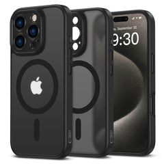 COPERTURA PER IPHONE 16 PRO MAX TECH-PROTECT MAGCAM MAGSAFE NERO OPACO